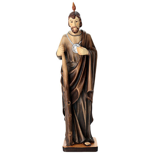 Statua di San Giuda in legno varie tonalità marrone 1