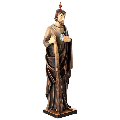 Statua di San Giuda in legno varie tonalità marrone 3
