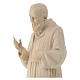 Saint Pio of Pietralcina statue in natural wood s4