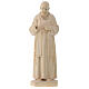 San Padre Pío de Pietralcina de madera natural s1