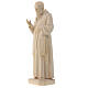 Saint Pio de Pietrelcina en bois naturel s3