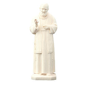 Imagens em Madeira Natural: Imagem São Pio de Pietrelcina em madeira natural