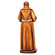 Saint Pio de Pietrelcina en bois nuances de marron s5