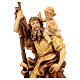 Saint Cristopher wooden statue in shades of brown s2