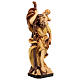 Saint Cristopher wooden statue in shades of brown s5