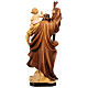 Saint Cristopher wooden statue in shades of brown s6