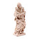 Saint Joseph with baby statue in natural wood s3