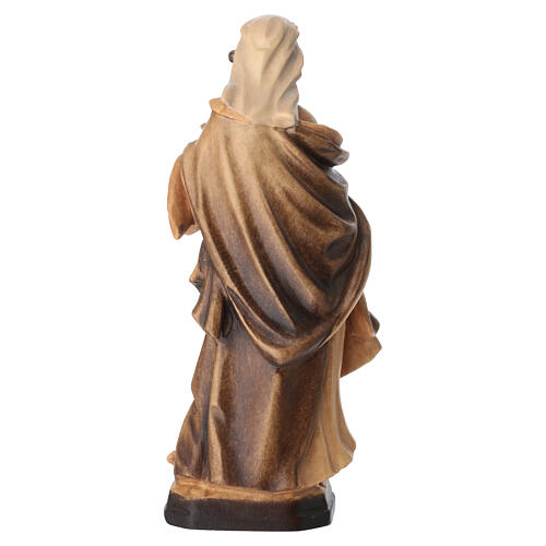 Santa Elisabetta in legno color marrone scuro e chiaro 7