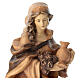 Santa Elisabetta in legno color marrone scuro e chiaro s3