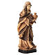 Saint Elizabeth in light and dark wood s4