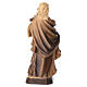 Statua Santa Caterina legno colorato con colori marroni s6