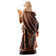 Saint Cecilia wooden statue in shades of brown s3