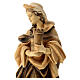 Estatua Santa Bárbara de madera, acabado con diferentes matices de marrón s4
