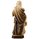 Statua Santa Barbara con varie tonalità di marrone in legno s6