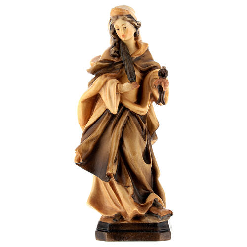 Santa Apollonia in legno marrone chiaro scuro 1