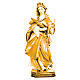 Estatua Santa Úrsula de madera, acabado con diferentes matices de marrón s1