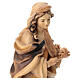 Estatua Santa Inés de madera con rama y cordero s4