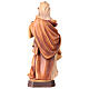 Estatua Santa Eduviges de madera, acabado con diferentes matices de marrón s5