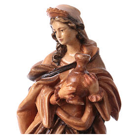 Saint Mary Magdalene wooden statue in shades of brown