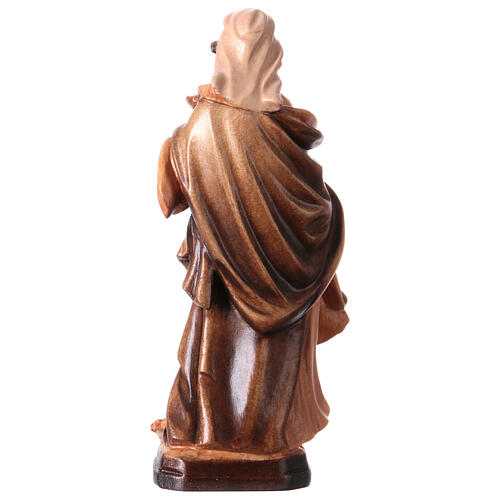 Santa Magdalena de madera, acabado con diferentes matices de marrón 5