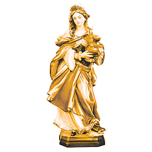 Saint Mary Magdalene wooden statue in shades of brown ...