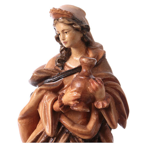 Saint Mary Magdalene wooden statue in shades of brown 2