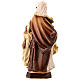 Estatua Santa Ana con niña de madera, acabado con diferentes matices de marrón s5