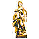 Saint Juliana with chain wooden statue in shades of brown s1