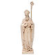 Saint Patrick statue in natural wood s1