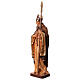 Estatua San Patricio de madera, acabado con diferentes matices de marrón s3