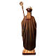 Estatua San Patricio de madera, acabado con diferentes matices de marrón s5