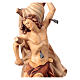 Estatua San Sebastián de madera, acabado con diferentes matices de marrón s2