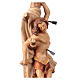 Estatua San Sebastián de madera, acabado con diferentes matices de marrón s6