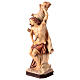 Statua San Sebastiano legno Val Gardena tonalità marroni vari s3