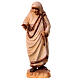 Estatua Madre Teresa de Calcuta de madera, acabado con diferentes matices de marrón s1