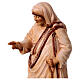 Estatua Madre Teresa de Calcuta de madera, acabado con diferentes matices de marrón s2