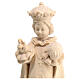 Niño Jesús de Praga de madera natural de la Val Gardena s2