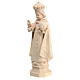 Niño Jesús de Praga de madera natural de la Val Gardena s3