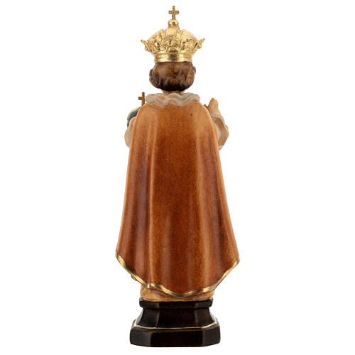 Infant Jesus of Prague wooden statue in shades of brown 5
