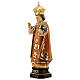 Infant Jesus of Prague wooden statue in shades of brown s3