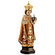 Infant Jesus of Prague wooden statue in shades of brown s4