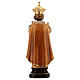 Infant Jesus of Prague wooden statue in shades of brown s5