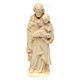 San Giuseppe con Bambino in legno naturale Val Gardena s1