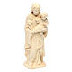 San Giuseppe con Bambino in legno naturale Val Gardena s3