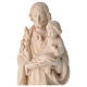 San Giuseppe con Bambino in legno naturale Val Gardena s2