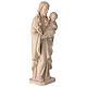 San Giuseppe con Bambino in legno naturale Val Gardena s5