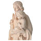 San Giuseppe con Bambino in legno naturale Val Gardena s6