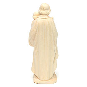 São José com o Menino em madeira natural do Val Gardena s4