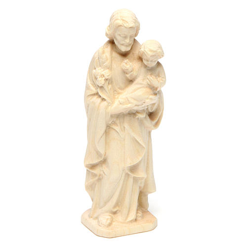 Saint Joseph and Infant Jesus Val Gardena natural wood 3