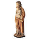Statua San Giuseppe e Bambino legno vari marroni Val Gardena s5